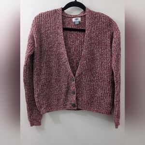 Old Navy Women's Burgundy Cardigan